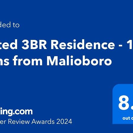 Gated 3Br Residence - 10 Mins From Malioboro Yogyakarta Bagian luar foto
